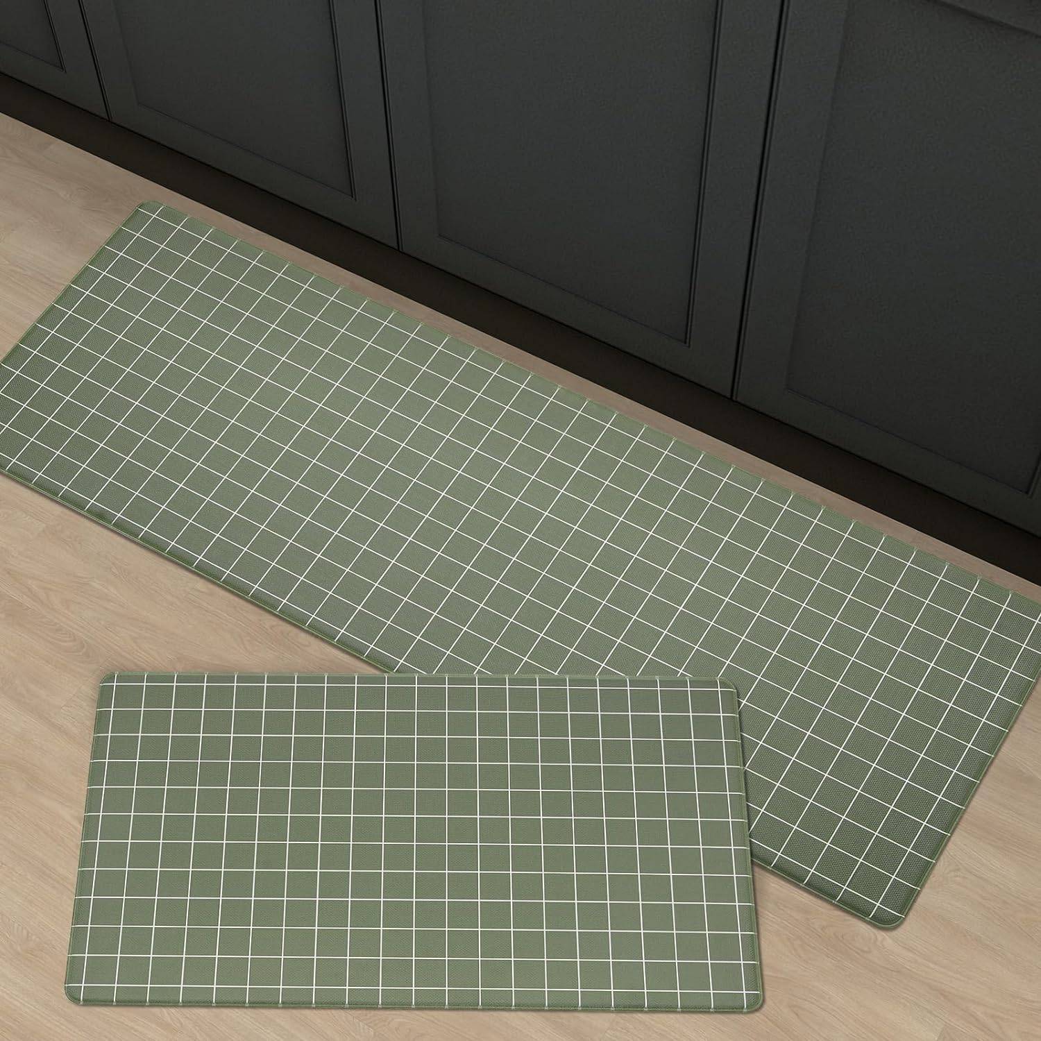 sage green kitchen mat