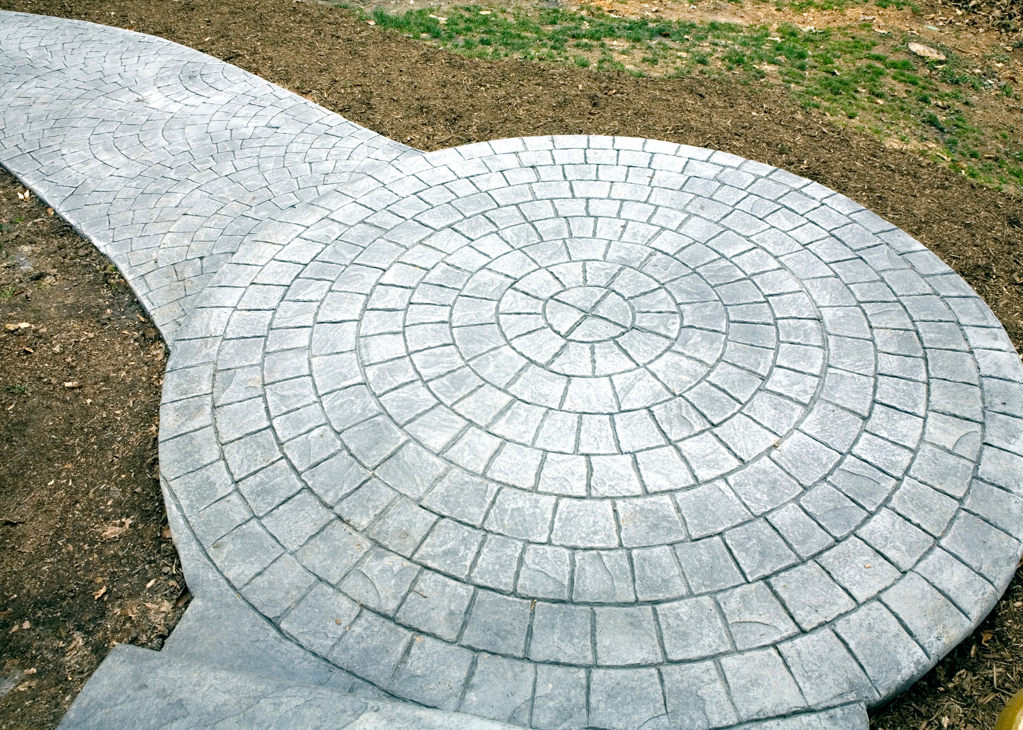 stamped concrete patio