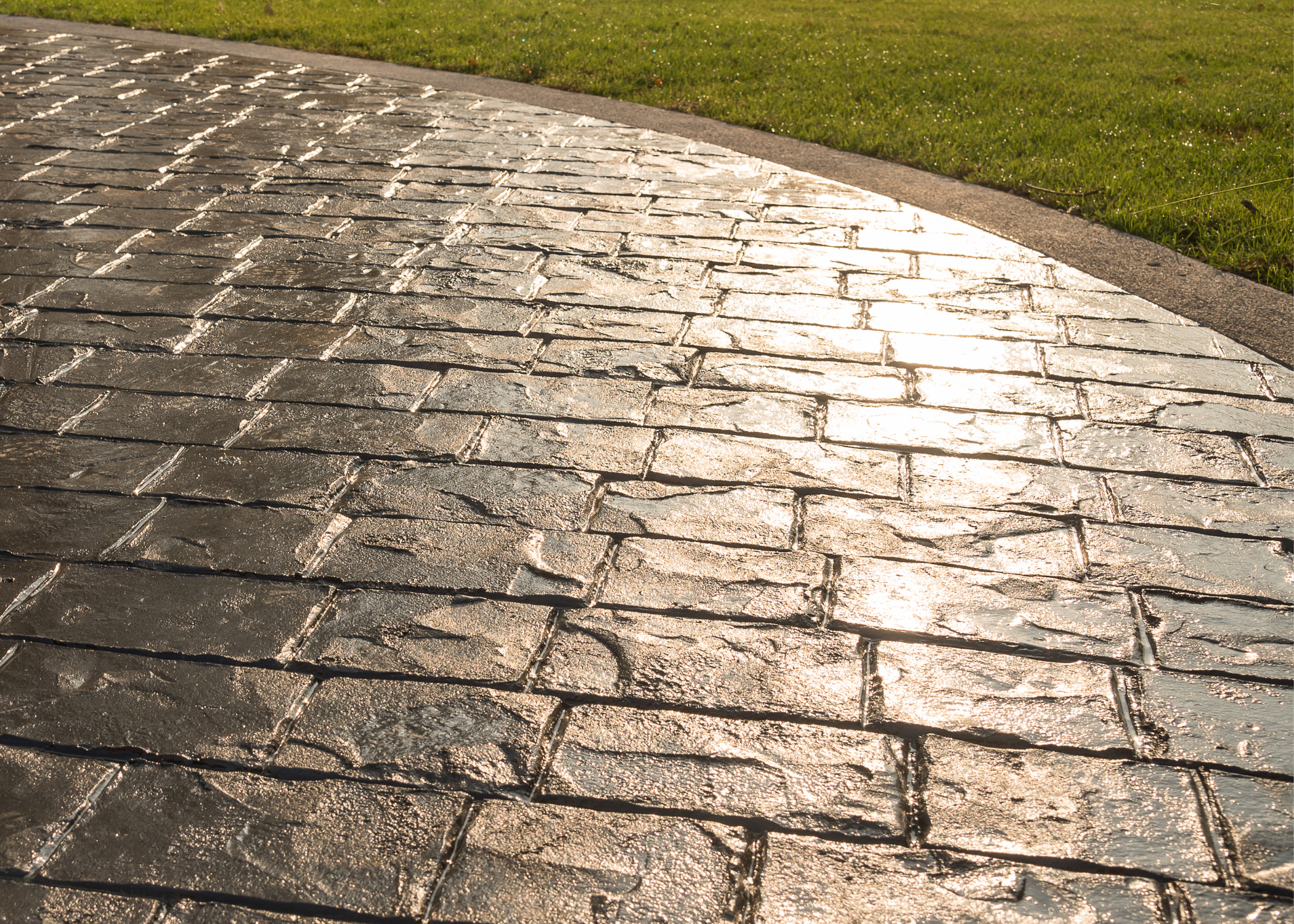 stamped concrete patio