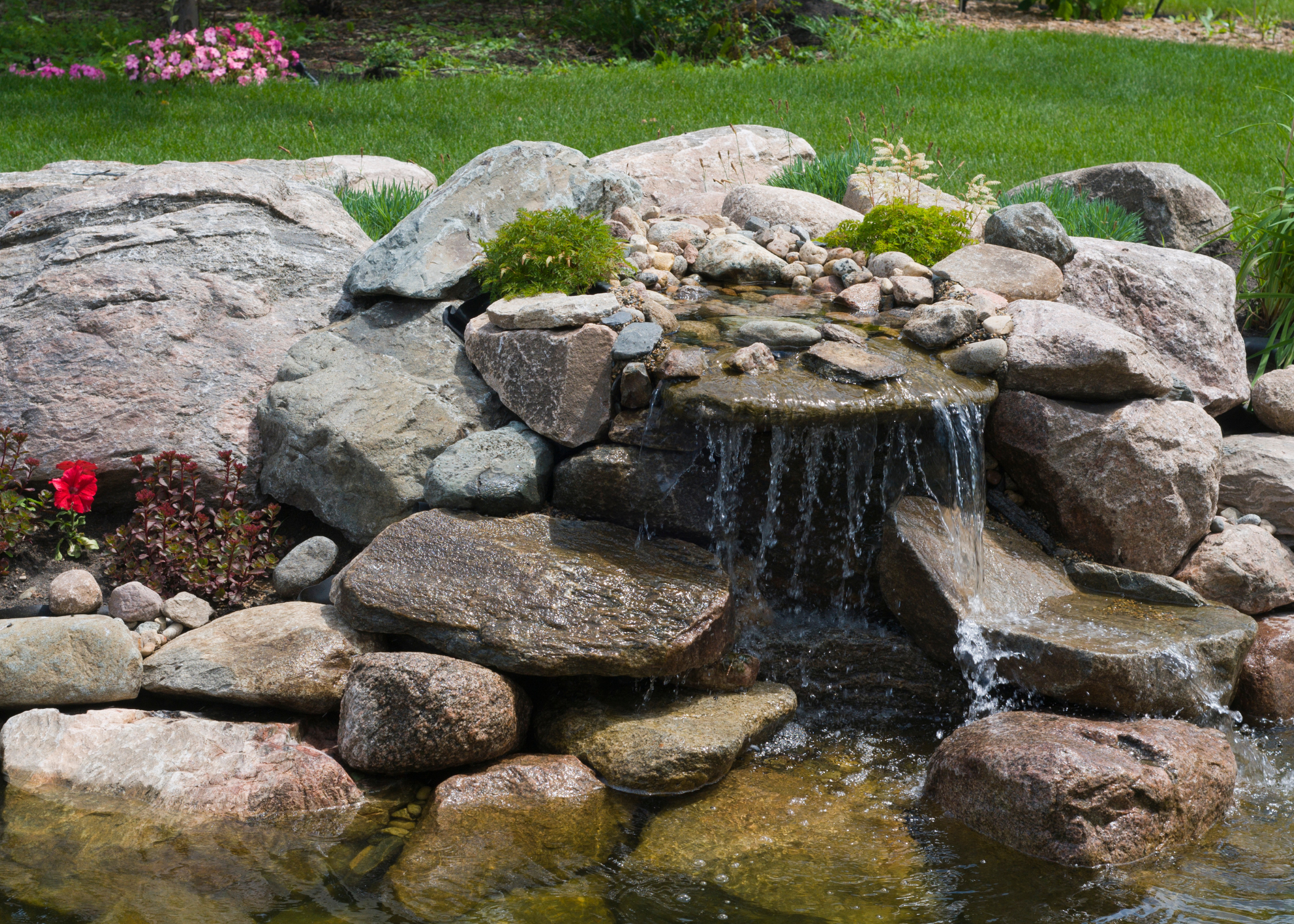 rock water feature