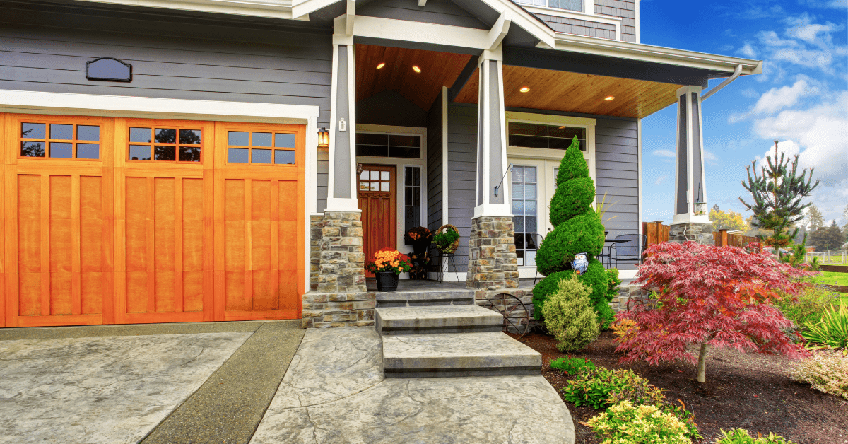 Exterior of a modern house.