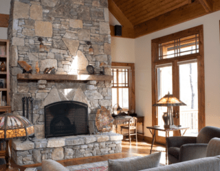 The Game-Changing Impact of a Floor-to-Ceiling Stone Fireplace