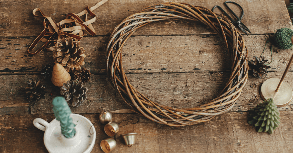 Simple fall wreath.