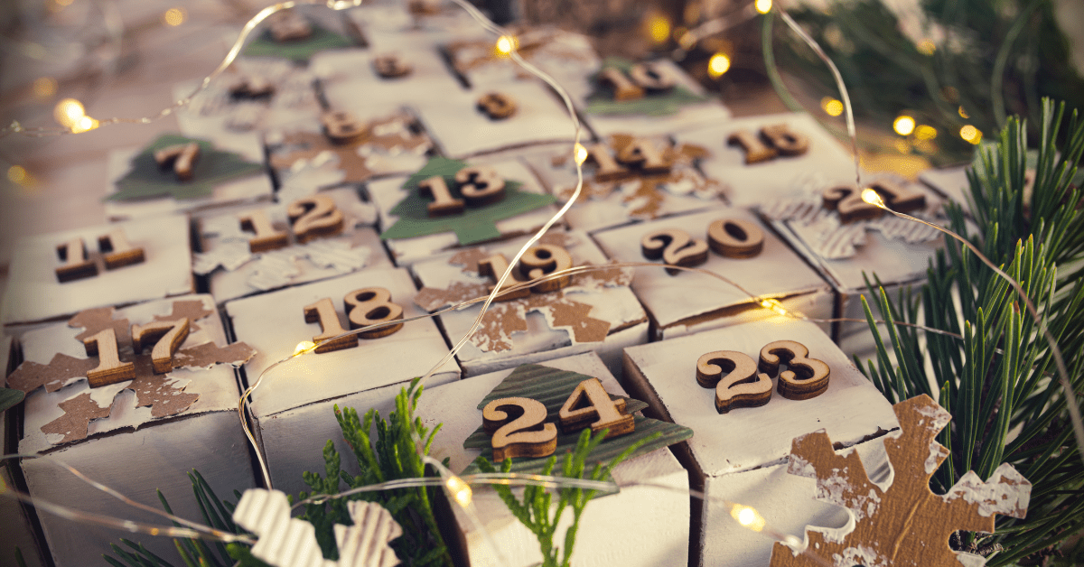 DIY paper box advent calender.