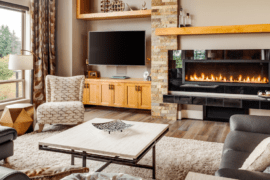 Bring Instant Elegance to Your Home with Wall Built-In Fireplace Decor Ideas