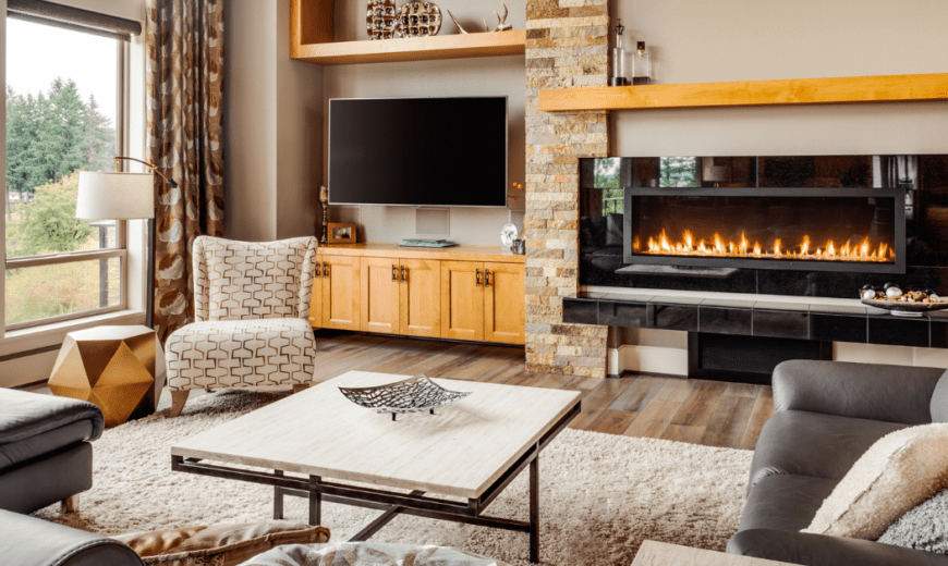 Bring Instant Elegance to Your Home with Wall Built-In Fireplace Decor Ideas