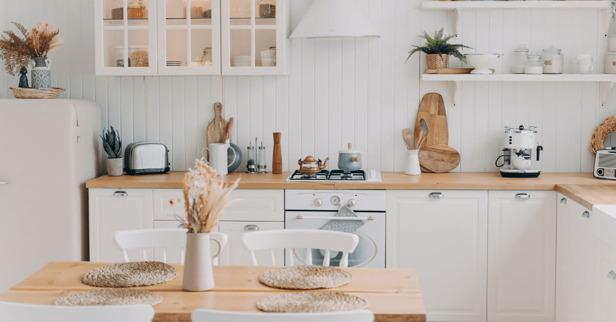 Scandinavian-styled kitchen.