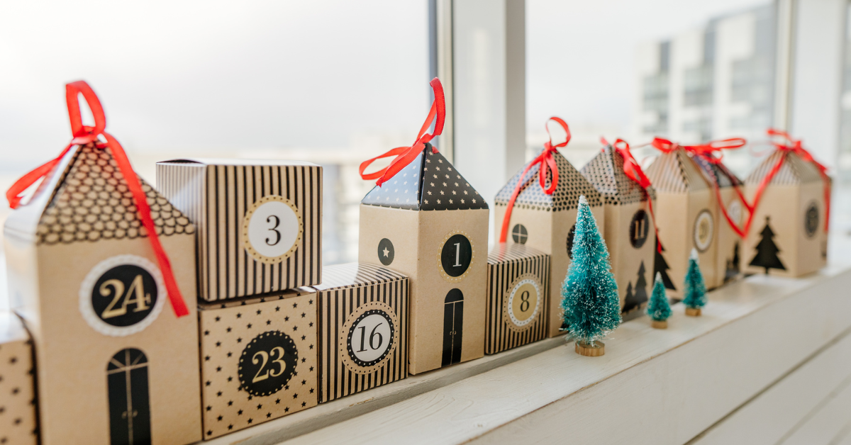 DIY paper box advent calender.