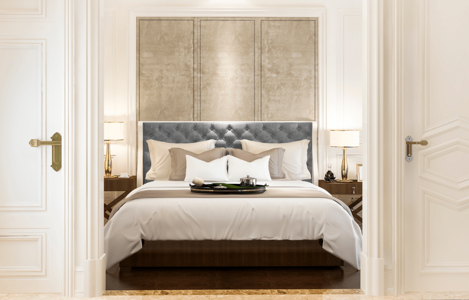 Generate single title from this title 6 Designer Ideas For Attaining A Luxurious Bed room in 70 -100 characters. And it should return solely title i dont need any further info or introductory textual content with title e.g: ” Here’s a single title:”