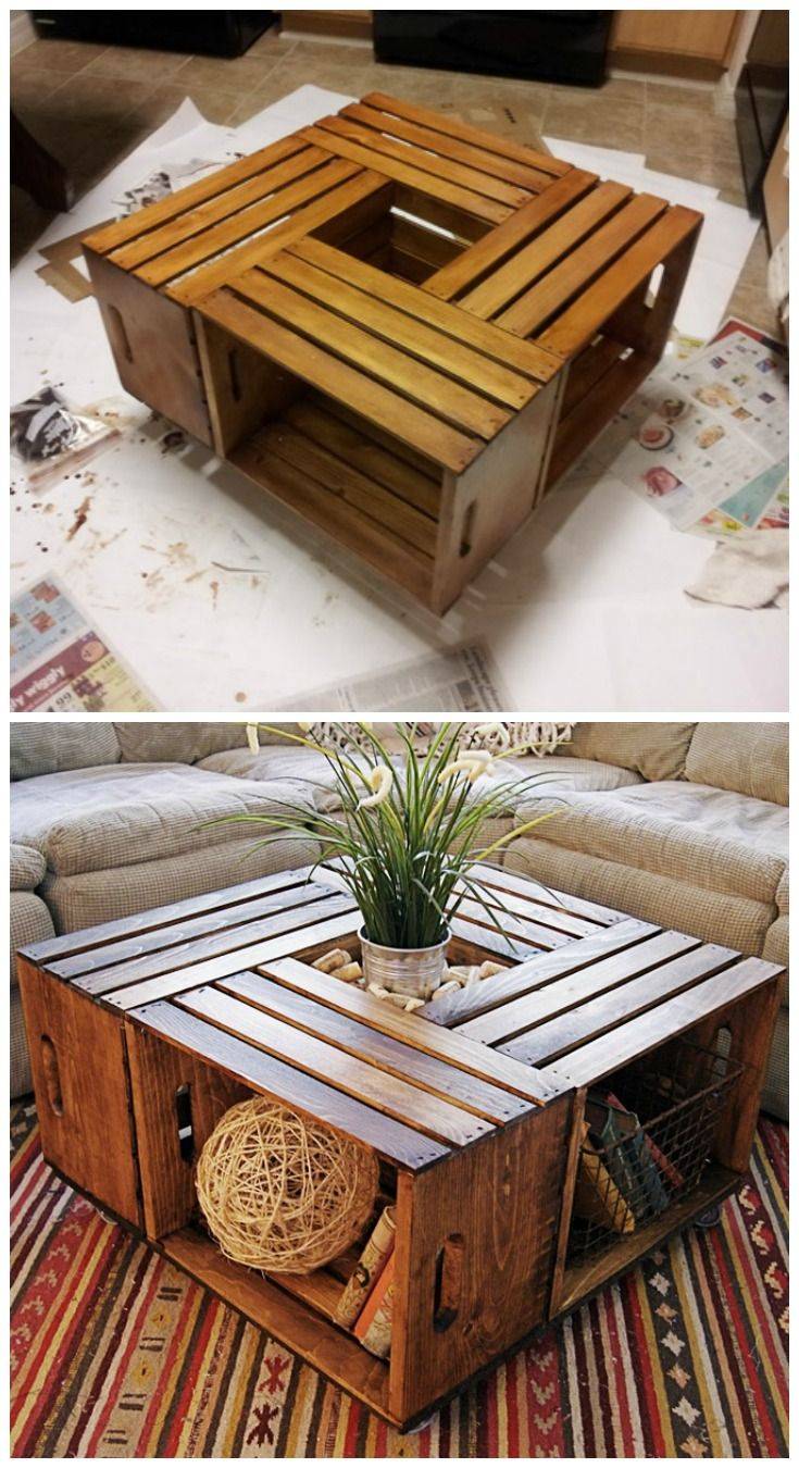 A DIY coffee table.