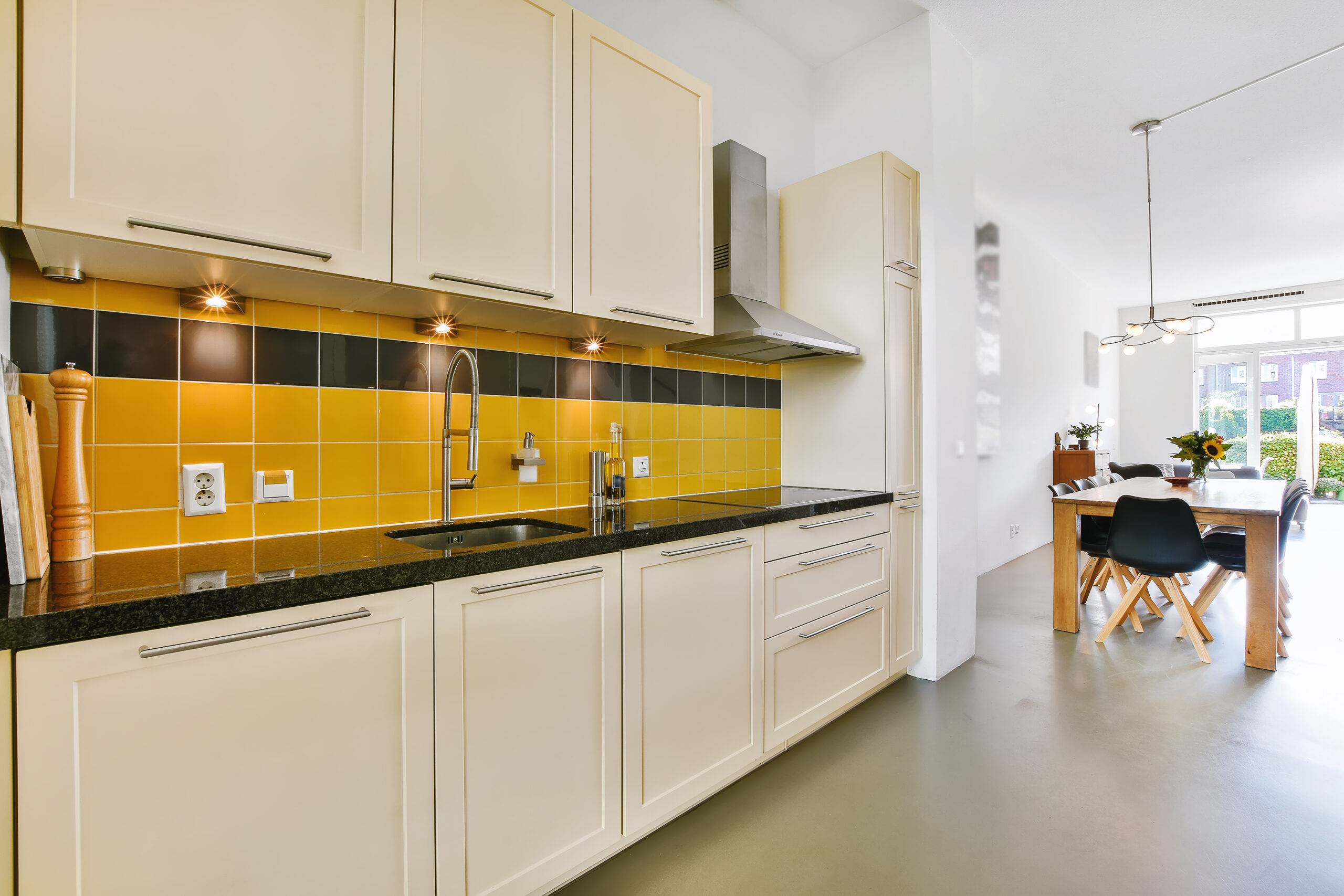 Beautiful and spacious kitchen in an elegant home