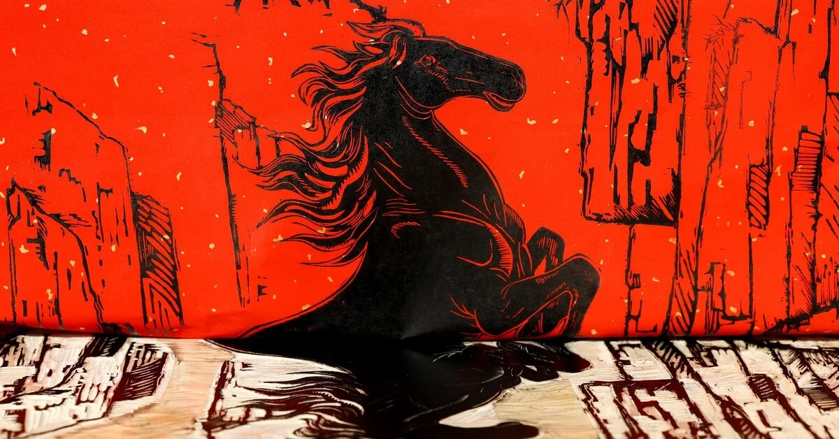 This photo taken on Feb. 11, 2026 shows a woodblock print made by the inheritor Xue Yin at a studio in Tunxi District of Huangshan City, east China's Anhui Province. 